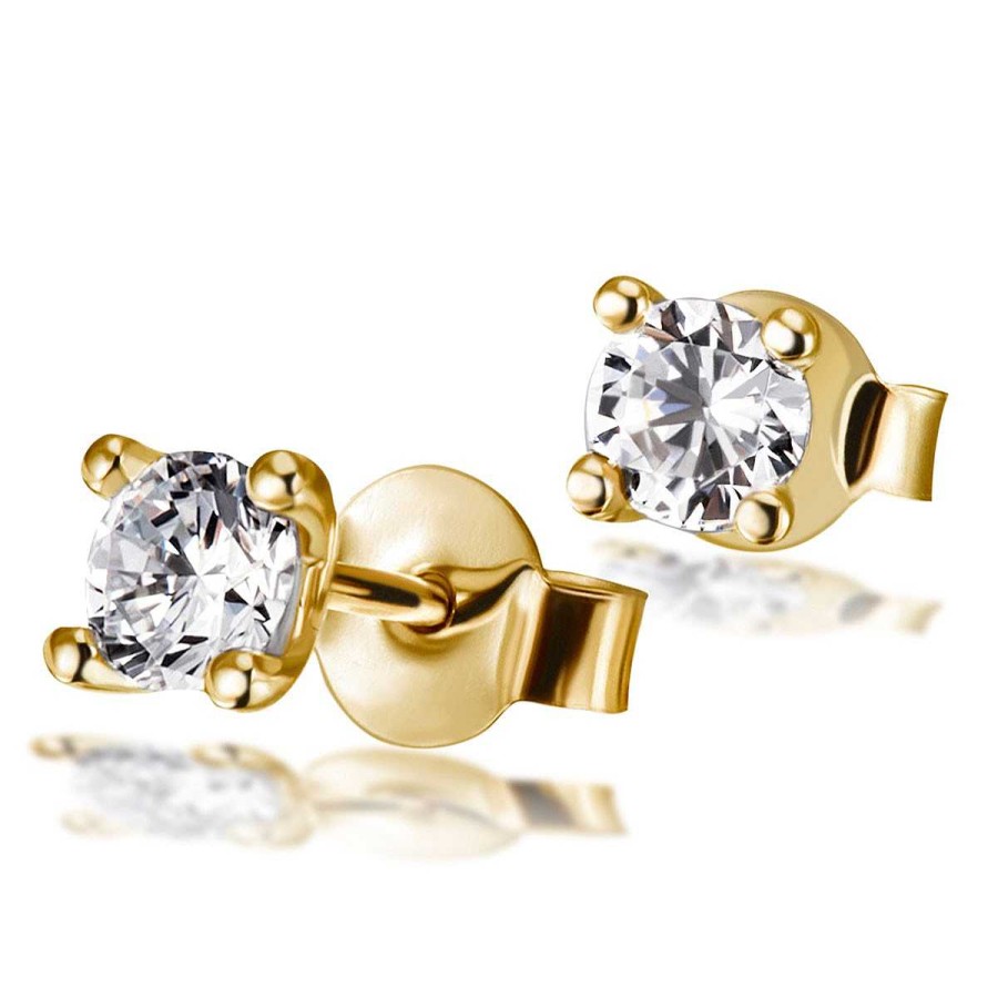 Ohrringe Goldmaid | Jana Paar Ohrstecker 585/- Gelbgold 2 Brillanten Zus.  0,50 Ct. Vs/G | Juwelierstoresell